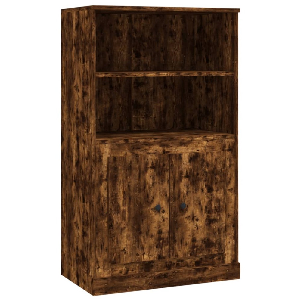 vidaXL Dulap înalt, stejar afumat, 60x35,5x103,5 cm, lemn prelucrat