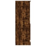 vidaXL Dulap înalt, stejar afumat, 60x35,5x103,5 cm, lemn prelucrat