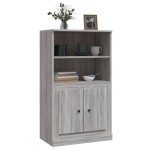 vidaXL Dulap înalt, sonoma gri, 60x35,5x103,5 cm, lemn prelucrat