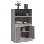 vidaXL Dulap înalt, sonoma gri, 60x35,5x103,5 cm, lemn prelucrat