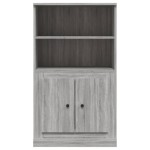 vidaXL Dulap înalt, sonoma gri, 60x35,5x103,5 cm, lemn prelucrat