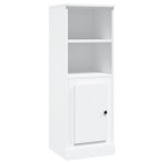vidaXL Dulap înalt, alb, 36x35,5x103,5 cm, lemn compozit