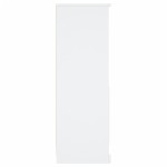 vidaXL Dulap înalt, alb, 36x35,5x103,5 cm, lemn compozit