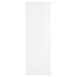 vidaXL Dulap înalt, alb extralucios, 36x35,5x103,5 cm, lemn compozit vidaXL Dulap înalt, alb extralucios, 36x35,5x103,5 cm, lemn compozit