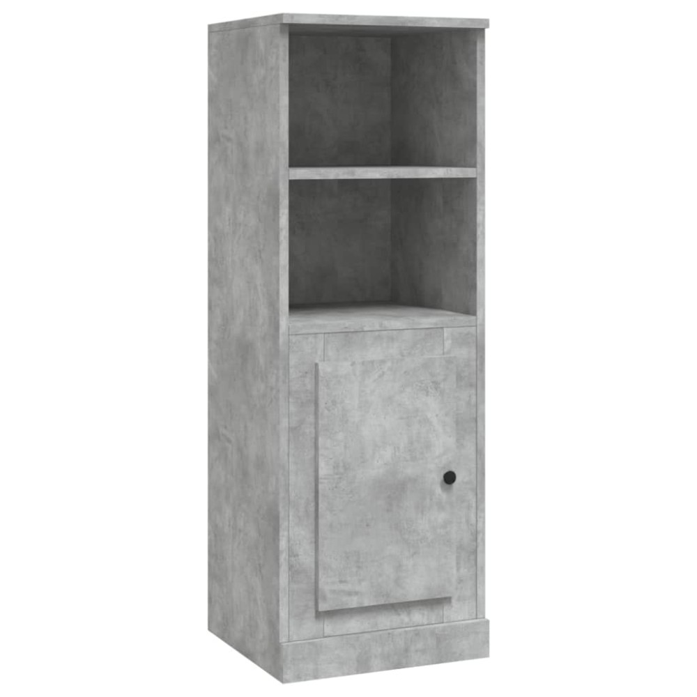 vidaXL Dulap înalt, gri beton, 36x35,5x103,5 cm, lemn compozit