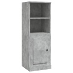 vidaXL Dulap înalt, gri beton, 36x35,5x103,5 cm, lemn compozit