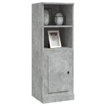 vidaXL Dulap înalt, gri beton, 36x35,5x103,5 cm, lemn compozit