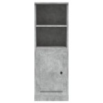 vidaXL Dulap înalt, gri beton, 36x35,5x103,5 cm, lemn compozit