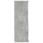 vidaXL Dulap înalt, gri beton, 36x35,5x103,5 cm, lemn compozit