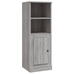 vidaXL Dulap înalt, gri sonoma, 36x35,5x103,5 cm, lemn compozit