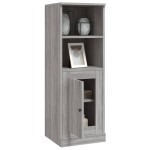 vidaXL Dulap înalt, gri sonoma, 36x35,5x103,5 cm, lemn compozit