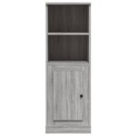vidaXL Dulap înalt, gri sonoma, 36x35,5x103,5 cm, lemn compozit