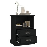 vidaXL Noptiere, 2 buc., negru, 43x36x60 cm vidaXL Noptiere, 2 buc., negru, 43x36x60 cm