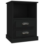 vidaXL Noptiere, 2 buc., negru, 43x36x60 cm vidaXL Noptiere, 2 buc., negru, 43x36x60 cm