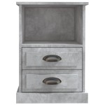 vidaXL Noptiere, 2 buc., gri beton, 43x36x60 cm vidaXL Noptiere, 2 buc., gri beton, 43x36x60 cm