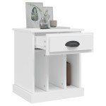 vidaXL Noptiere, alb, 43x36x50 cm vidaXL Noptiere, alb, 43x36x50 cm