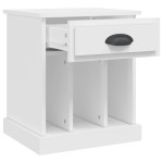 vidaXL Noptiere, alb, 43x36x50 cm vidaXL Noptiere, alb, 43x36x50 cm