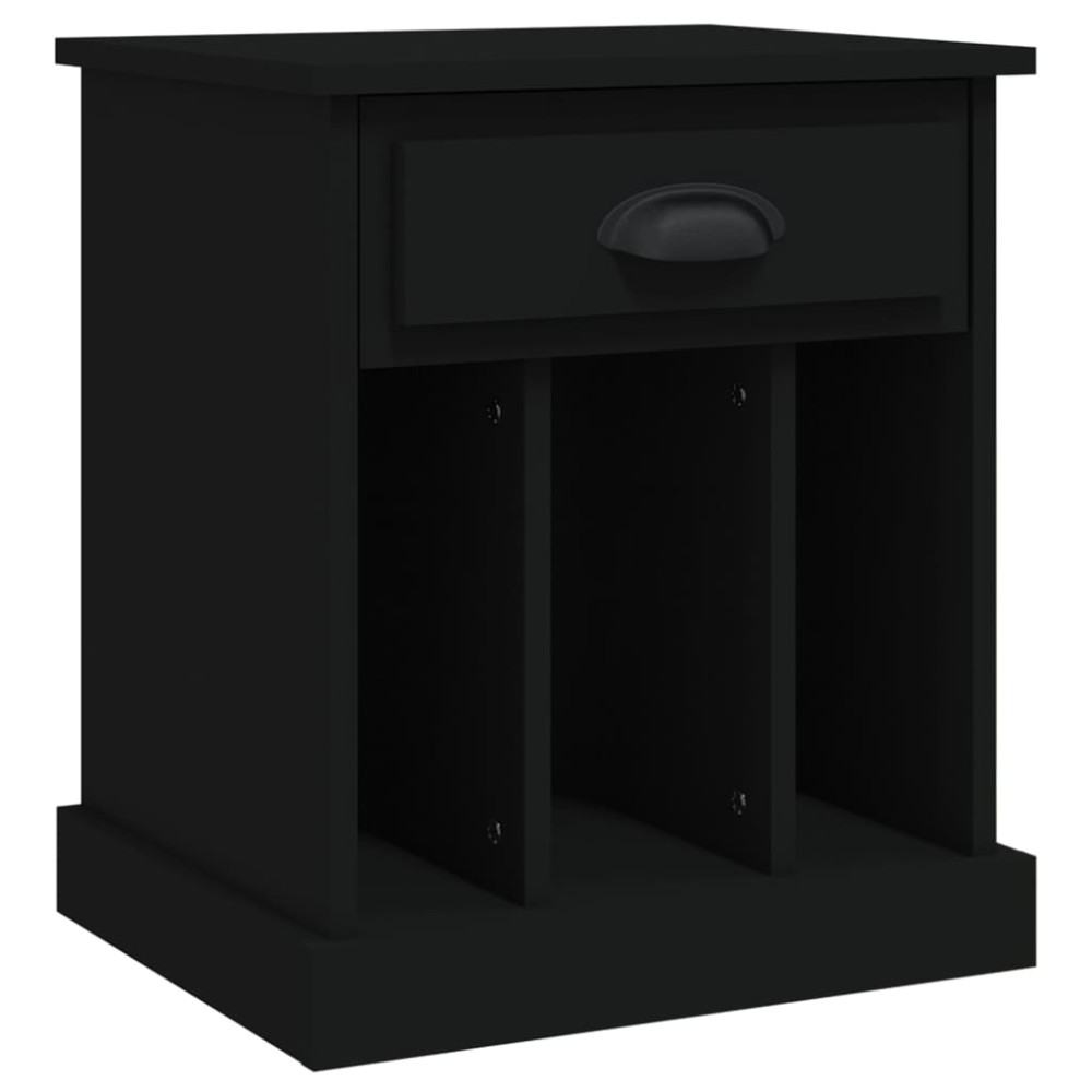 vidaXL Noptiere, negru, 43x36x50 cm