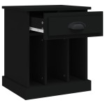 vidaXL Noptiere, negru, 43x36x50 cm vidaXL Noptiere, negru, 43x36x50 cm