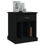vidaXL Noptiere, 2 buc., negru, 40x35x50 cm vidaXL Noptiere, 2 buc., negru, 40x35x50 cm