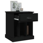 vidaXL Noptiere, 2 buc., negru, 40x35x50 cm vidaXL Noptiere, 2 buc., negru, 40x35x50 cm