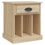 vidaXL Noptiere, stejar sonoma, 43x36x50 cm vidaXL Noptiere, stejar sonoma, 43x36x50 cm