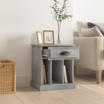 vidaXL Noptiere, gri beton, 43x36x50 cm vidaXL Noptiere, gri beton, 43x36x50 cm
