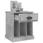 vidaXL Noptiere, gri beton, 43x36x50 cm vidaXL Noptiere, gri beton, 43x36x50 cm