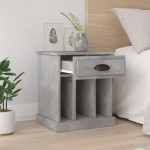 vidaXL Noptiere, 2 buc., gri beton, 43x36x50 cm vidaXL Noptiere, 2 buc., gri beton, 43x36x50 cm