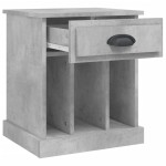 vidaXL Noptiere, 2 buc., gri beton, 43x36x50 cm vidaXL Noptiere, 2 buc., gri beton, 43x36x50 cm