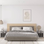 vidaXL Noptiere, 2 buc., gri sonoma, 43x36x50 cm vidaXL Noptiere, 2 buc., gri sonoma, 43x36x50 cm