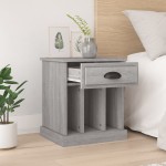 vidaXL Noptiere, 2 buc., gri sonoma, 43x36x50 cm vidaXL Noptiere, 2 buc., gri sonoma, 43x36x50 cm