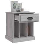 vidaXL Noptiere, 2 buc., gri sonoma, 43x36x50 cm vidaXL Noptiere, 2 buc., gri sonoma, 43x36x50 cm