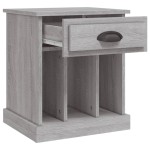 vidaXL Noptiere, 2 buc., gri sonoma, 43x36x50 cm vidaXL Noptiere, 2 buc., gri sonoma, 43x36x50 cm