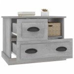 vidaXL Noptieră, gri beton, 60x39x45 cm