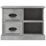vidaXL Noptieră, gri beton, 60x35,5x45 cm