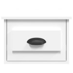vidaXL Noptiere de perete, 2 buc., alb, 41,5x36x28 cm