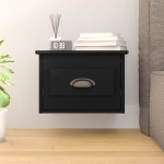 vidaXL Noptieră de perete, negru, 41,5x36x28 cm vidaXL Noptieră de perete, negru, 41,5x36x28 cm
