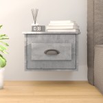 vidaXL Noptieră de perete, gri beton, 41,5x36x28 cm vidaXL Noptieră de perete, gri beton, 41,5x36x28 cm