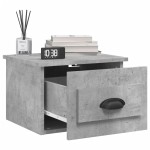 vidaXL Noptiere de perete, 2 buc., gri beton, 41,5x36x28 cm