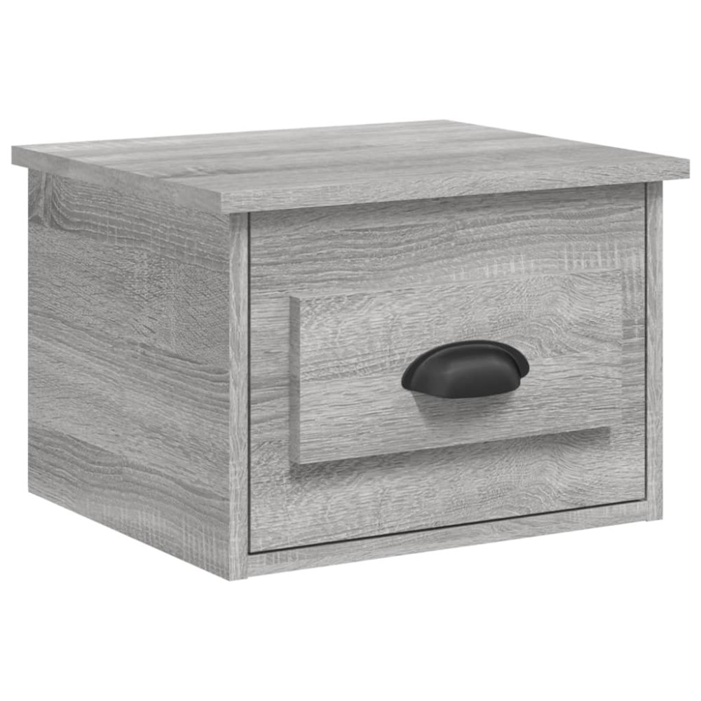 vidaXL Noptieră de perete, gri sonoma, 41,5x36x28 cm