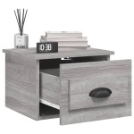 vidaXL Noptiere de perete, 2 buc., gri sonoma, 41,5x36x28 cm