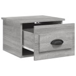 vidaXL Noptiere de perete, 2 buc., gri sonoma, 41,5x36x28 cm