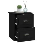 vidaXL Noptieră de perete, negru, 41,5x36x53cm vidaXL Noptieră de perete, negru, 41,5x36x53cm