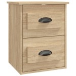 vidaXL Noptieră de perete, stejar sonoma, 41,5x36x53cm vidaXL Noptieră de perete, stejar sonoma, 41,5x36x53cm