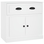 vidaXL Servantă, alb, 70x35,5x67,5 cm, lemn prelucrat