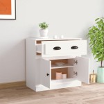 vidaXL Servantă, alb, 70x35,5x67,5 cm, lemn prelucrat