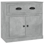 vidaXL Servantă, gri beton, 70x35,5x67,5 cm, lemn prelucrat vidaXL Servantă, gri beton, 70x35,5x67,5 cm, lemn prelucrat