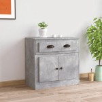 vidaXL Servantă, gri beton, 70x35,5x67,5 cm, lemn prelucrat vidaXL Servantă, gri beton, 70x35,5x67,5 cm, lemn prelucrat