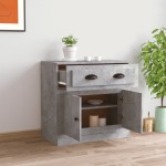 vidaXL Servantă, gri beton, 70x35,5x67,5 cm, lemn prelucrat vidaXL Servantă, gri beton, 70x35,5x67,5 cm, lemn prelucrat